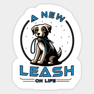 RESCUE DOGS: A new leash on life Sticker